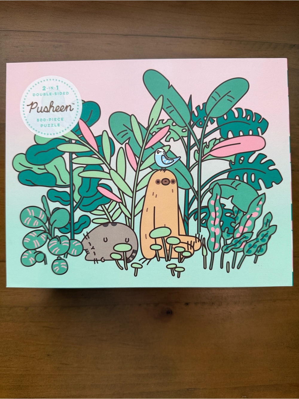 Pusheen Pastel Green & Pink Jungle Puzzle